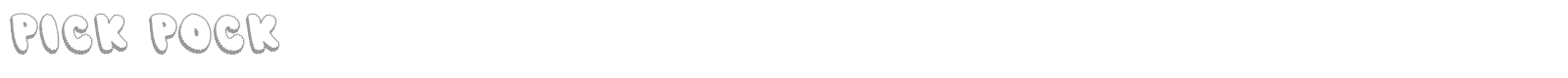 Pick Pock font preview